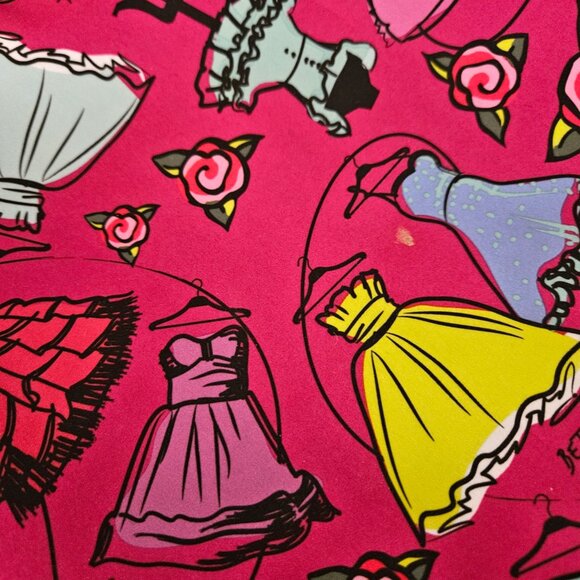 BETSEY JOHNSON, Set of 3 travel cosmetic bags in hot pink classic Betsey print! - Picture 10 of 12